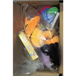 BOX OF NEW CHILDRENS TOYS INCLUDING PLUSH TOYS &
