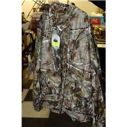 MENS CASAU WOODLAND CAMO MENS COAT - 3XL