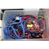 Image 1 : A TOTE OF EIGHT JUMPER CABLES