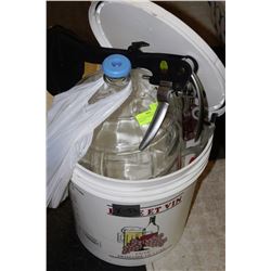 WINE MAKING KIT W/ CORKER AND CORKS ETC