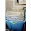 Image 1 : BIN W/ 19 WALL MOUNT ORGANIZER BINS