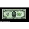 Image 1 : Fr. 2054-E $20 1934 Inverted Reverse Federal Reserve Note, Extremely Fine-About Uncirculated. A part
