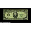 Image 1 : Fr. 2054-J $20 1934 Inverted Reverse Federal Reserve Note, Fine. Scattered pinholes. Important notic