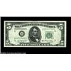 Image 1 : Fr. 1962-B $5 1950A Federal Reserve Note, Gem Crisp Uncirculated. An extraordinary three-digit misma