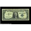 Image 1 : Fr. 1619 $1 1957 Silver Certificate, Fine-Very Fine. Mismatched prefix letters, the left number bein
