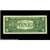 Image 2 : Fr. 1619 $1 1957 Silver Certificate, Fine-Very Fine. Mismatched prefix letters, the left number bein