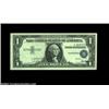 Image 1 : Fr. 1619 $1 1957 Silver Certificate, Choice Crisp Uncirculated. The third printing is shifted well t