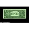 Image 2 : Fr. 1619 $1 1957 Silver Certificate, Choice Crisp Uncirculated. The third printing is shifted well t