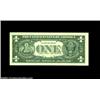 Image 2 : Fr. 1907-E* $1 1969D Federal Reserve Note, Extremely Fine. An unusual star note error where the thir