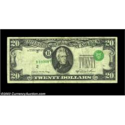 Fr. 2074-B $20 1981A Federal Reserve Note, Fine-Very Fine. The third printing is rather dramatically