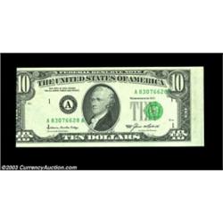 Fr. 2077-A $10 1985 Federal Reserve Note, Gem Crisp Uncirculated. The third printing appears to be m