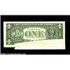 Image 2 : Fr. 1913-G $1 1985 Federal Reserve Note. About Uncirculated. A long foldover unfolded after the back