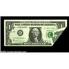 Image 1 : Fr. 1915-E $1 1988A Federal Reserve Note. Crisp Uncirculated. A nice double foldover, including a sm