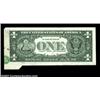 Image 2 : Fr. 1915-F $1 1988A Federal Reserve Note. Choice Crisp Uncirculated. A very nice foldover error with