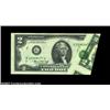 Image 1 : Fr. 1935-G $2 1976 Federal Reserve Note, Gem Crisp Uncirculated. An extremely dramatic foldover erro