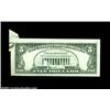 Image 2 : Fr. 1978-E $5 1985 Federal Reserve Note. Gem Crisp Uncirculated.The top right corner is folded over.