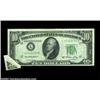 Image 1 : Fr. 2011-L $10 1950A Federal Reserve Note, About Uncirculated. An uncommonly nice multiple butterfly