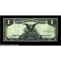 Fr. 233 $1 1899 Silver Certificate, Very Fine. Missing the third printing. The note has clearly been
