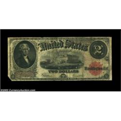 Fr. 60 $2 1917 Inverted Reverse Legal Tender, Very Good. Just nine inverts show up on the census for
