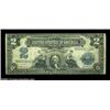 Image 1 : Fr. 256 $2 1899 Inverted Reverse Silver Certificate, Very Good. A bit faded from washing on top of w