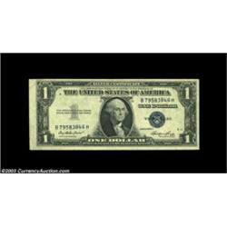 Fr. 1614 $1 1935E Inverted Reverse Silver Certificate, Very Fine-Extremely Fine. Not that well cente