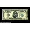 Image 1 : Fr. 1951-B $5 1928A Inverted Reverse Federal Reserve Note, Fine-Very Fine. Unusual as a New York dis