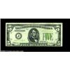 Image 1 : Fr. 1934 $5 1934 Inverted Reverse Light Green Seal Federal Reserve Note, Fine. Five Dollar Inverts f