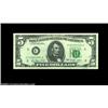 Image 1 : Fr. 1974-C $5 1977 Federal Reserve Notes, Gem Crisp Uncirculated. Three consecutive notes, the middl