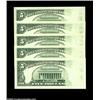 Image 2 : Fr. 1979-A $5 1988 Federal Reserve Notes, Gem Crisp Uncirculated. Five consecutive notes, each with.