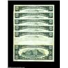 Image 2 : Fr. 2023-L $10 1977 Federal Reserve Notes. Choice Crisp Uncirculated.A group of seven consecutive pi