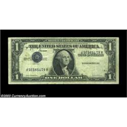 Fr. 1613 $1 1935D Silver Certificate, Very Fine. Inverted third printing, always a dramatic error an
