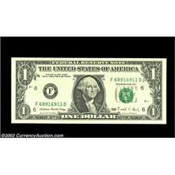 Fr. 1914-F $1 1988 Federal Reserve Notes. . Gem Crisp Uncirculated. A set of three pieces, the two b