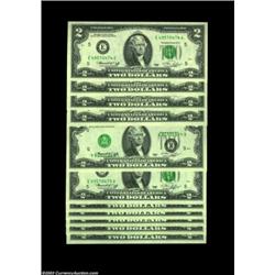Fr. 1935-E $2 1976 Federal Reserve Notes, Gem Crisp Uncirculated. A magnificent display of this key.
