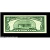 Image 2 : Fr. 1962-D $5 1950A Federal Reserve Note, About Uncirculated. Always dramatic inverted third printin
