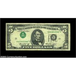 Fr. 1973-L $5 1974 Federal Reserve Note, Fine-Very Fine.Fr. 2023-D $10 1977 Federal Reserve Note, Ex