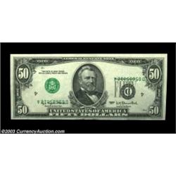 Fr. 2119-D $50 1977 Federal Reserve Note, About Uncirculated. Nothing short of a great error on a Sm