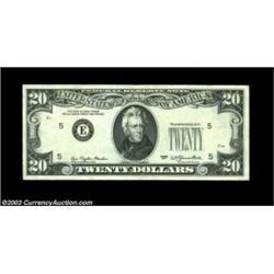 Fr. 2072-E $20 1977 Federal Reserve Note. About Uncirculated.A Richmond $20 Fed with the Third Print