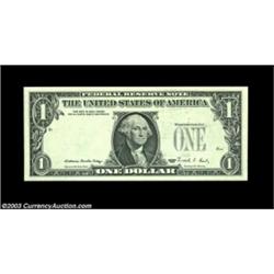Fr. 1914-F $1 1988 Silver Certificates, Choice Crisp Uncirculated. A consecutive pair with the third