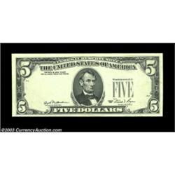 Fr. 1976-F $5 1981 Federal Reserve Note, Crisp Uncirculated. Third printing on the reverse. Importan