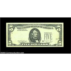 Fr. 1980-G $5 1988A Federal Reserve Note, Extremely Fine. Third printing on the reverse. Important n