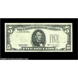 Fr. 1984-F $5 1995 Federal Reserve Note, Extremely Fine. Third printing on reverse. Important notice