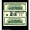 Image 2 : Fr. 2175-D $100 1996 Federal Reserve Notes, Gem Crisp Uncirculated. A great trio of new hundreds, wi