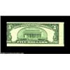 Image 2 : Fr. 1961-G $5 1950 Federal Reserve Note. Gem Crisp Uncirculated. The reverse on this early Fed is sk