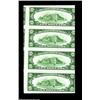 Image 2 : Fr. 2010-E $10 1950 Federal Reserve Notes. Choice Crisp Uncirculated.Four consecutive notes which ha