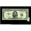 Image 1 : Fr. 1532 $5 1953 Legal Tender, Choice Crisp Uncirculated. Small butterfly fold in lower right corner