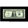 Image 1 : Fr. 1614 $1 1935E Silver Certificates, Crisp Uncirculated. Three pieces, the middle note with a butt