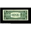 Image 2 : Fr. 1614 $1 1935E Silver Certificates, Crisp Uncirculated. Three pieces, the middle note with a butt