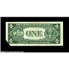 Image 4 : Fr. 1614 $1 1935E Silver Certificates, Crisp Uncirculated. Three pieces, the middle note with a butt