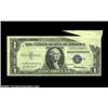Image 1 : Fr. 1615 $1 1935F Silver Certificate, Very Fine. Large foldover in the upper right corner. Important