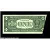 Image 2 : Fr. 1912-H $1 1981A Federal Reserve Note. Choice Crisp Uncirculated.An attractive foldover error we.